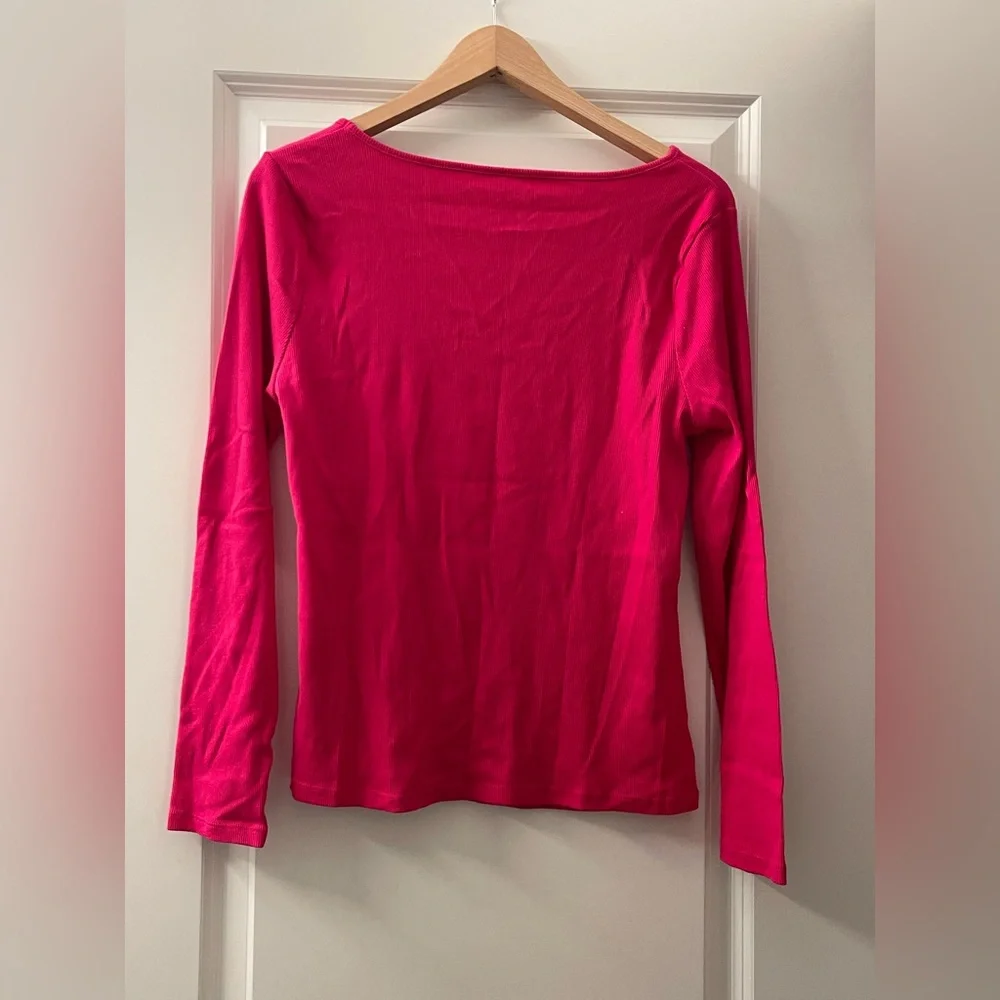 a new day Bright Pink Long Sleeve Top - Picture 2 of 4